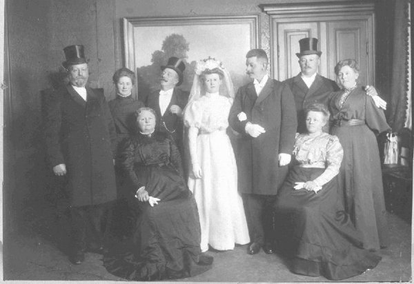 Peter Kristoffer Mortensens & Karen Skudes bryllup i 1908